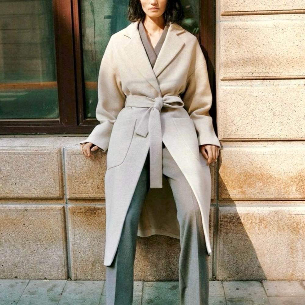Zara Cream Pea Coat